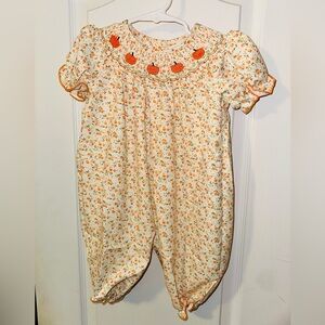 Toddler Fall Smocked Jumpsuit